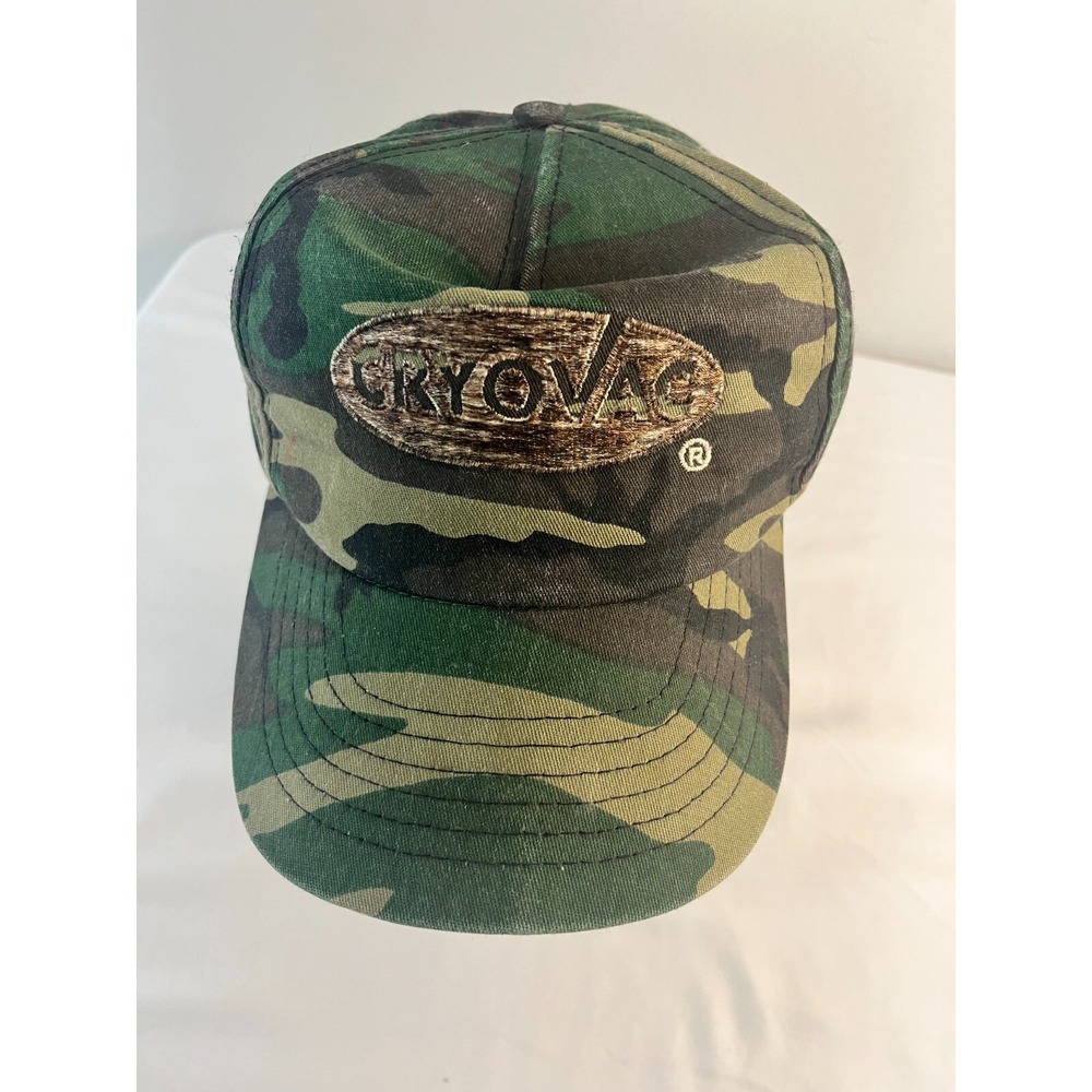 Cryovac Camouflage‎ Snapback Trucker Baseball Hat Adjustable Army Green